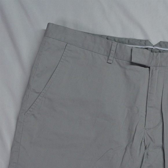 Bradley Allen 38 x 8" Light Gray Stretch‎ Chino Shorts - Picture 2 of 7